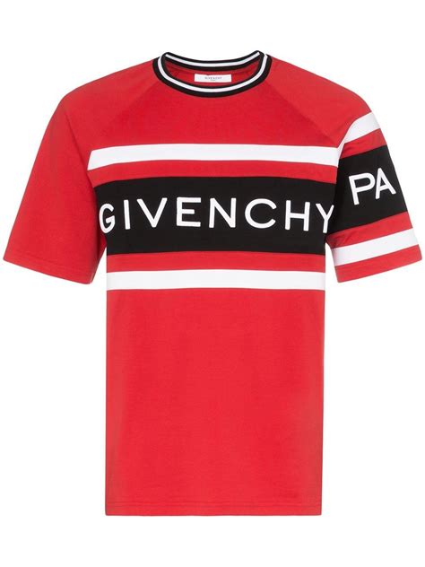 white and red givenchy t shirt